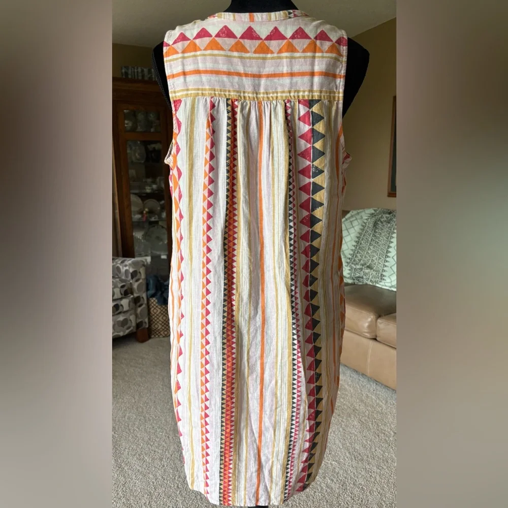 Sonoma Multicolor Dress Geometric Pattern - Picture 3 of 9